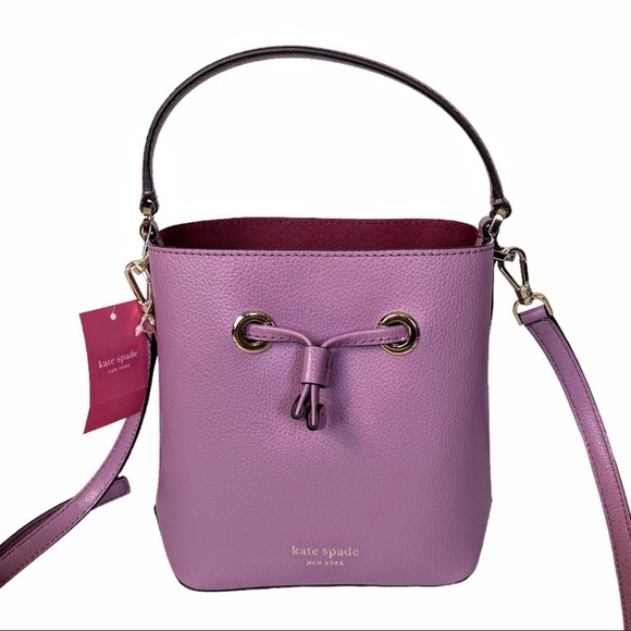 NWT Kate Spade New York EVA Pink Mauve Small Bucket Bag - Picture 15 of 16